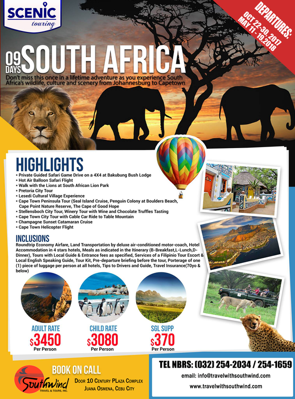 SOUTH AFRICA Journey with us.